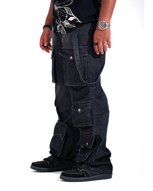 Premium Denim Cargo Pants – Rugged Style, Ultimate Comfort