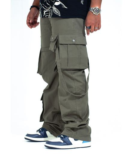 Olive Twill Cargo Pants for Men – Durable, Versatile, and Rugged by POV